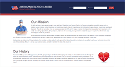 Desktop Screenshot of americanresearchltd.org